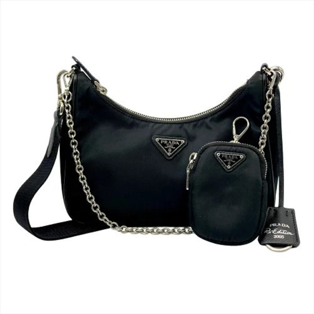 Prada Re Edition Re Shoulder Bag Black Pouch